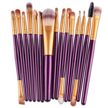 Hot Fashion Novelty Synthetic Hair 15 pcs/Sets Eye Shadow Foundation Eyebrow Lip Brush Makeup Brushes Tool Anne