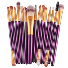 Hot Fashion Novelty Synthetic Hair 15 pcs/Sets Eye Shadow Foundation Eyebrow Lip Brush Makeup Brushes Tool Anne
