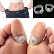 Hot Sale 2 PCS Slimming Health Silicon Magnetic Foot Massager Massge relax Toe Ring for Weight Loss Relaxation Care Anne