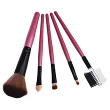 Hot Sale 5pcs Cosmetic Brush Makeup Brush Set tools Make-up Toiletry Kit Wool Make Up Brush Kits Eyeshadow Eyeliner Foundation