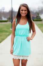 Hot Sale Lace Summer Dress Sleeveless Women Dress Mint Green Summer Dresses Women Clothing Vestido Summer Style Vestidos Robe