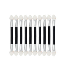 Hot selling 12Pcs Makeup Double-end Eye Shadow Eyeliner Brush Sponge Applicator Tool free shipping Lowest Price