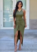Knotted Front Ruched Tank High Low Sun Dress Sexy Club Dress 2017 Bodycon Dresses Sun For Women Fashion New Dress Summer Clothes