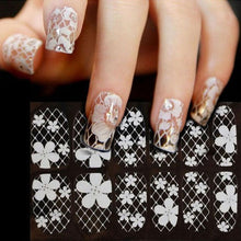 Lace Diamond Flower Stickers Nail Art Tips 100% new and high quality Sticker is waterproof normal wash bath not be affected