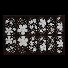 Lace Diamond Flower Stickers Nail Art Tips 100% new and high quality Sticker is waterproof normal wash bath not be affected