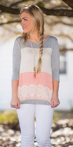 Lace Patchwork Women Blouse Sweets Cotton Loose Blouse Color Block Pink Women Spring Fashion Casual Mori Girl Ladies