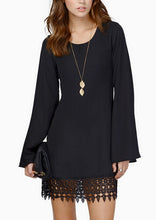 Lace Summer Dress Casual Long Sleeves Mini Women Dress Chiffon Dresses Vestido Vestidos Femininos Plus Size Women Clothing 2015