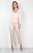Lace Up V-neck Full Sleeve Choker Black Blouse Sexy Short Bodycon Pink Skinny Crop Top Sexy Women Autumn New Fashion Slim Blouse