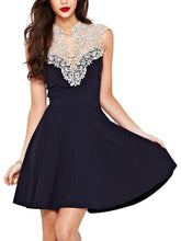 Lace V Neck See Through Sexy Black Dress Embroidery Casual Summer Elegant Dress Hollow Out Flower High Quality Retro Party