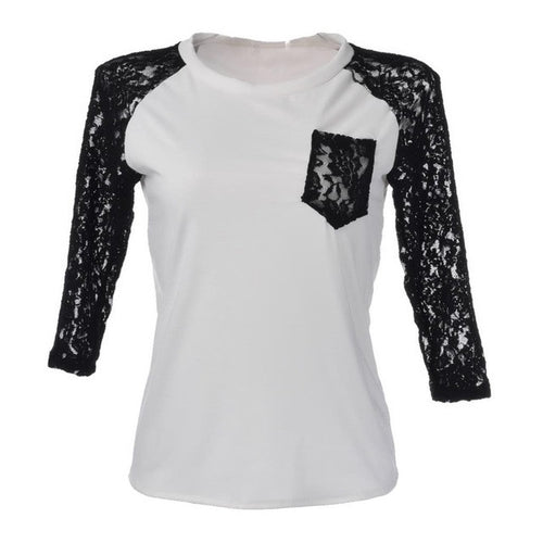 Lace Women Tops Blouse Mesh Blouse Hollow Top Pockets Vintage White Blouse Boho Autumn Plus Size Red Green Casual Shirt