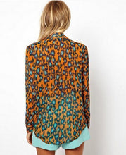 Leopard Casual Women Blouse Long Sleeve Ladies Chiffon Blouses Shirt Women Roupas Blusas Camisas Femininas 2015 Blusa Renda