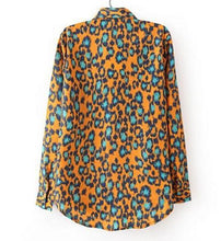 Leopard Casual Women Blouse Long Sleeve Ladies Chiffon Blouses Shirt Women Roupas Blusas Camisas Femininas 2015 Blusa Renda