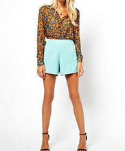 Leopard Casual Women Blouse Long Sleeve Ladies Chiffon Blouses Shirt Women Roupas Blusas Camisas Femininas 2015 Blusa Renda