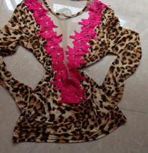 Leopard Print Ladies Chiffon Blouses Long Sleeve Shirt Women Blouse Camisas Blusas Femininas Women Clothing Casual Women Tops