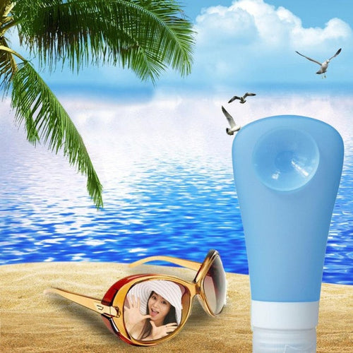 Lightweight Cute and Portable Travel Packing Silicone Press Bottles Set Lotion Shampoo Bath Container Anne