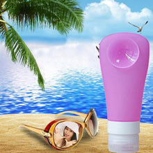 Lightweight Cute and Portable Travel Packing Silicone Press Bottles Set Lotion Shampoo Bath Container Anne