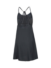 Little Black Front Hollow Out Sleeveless Strappy Empire Waist Backless Chiffon Mini Summer Casual Women Beach Dress Girl 2016