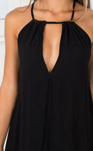 Little Black Front Hollow Out Sleeveless Strappy Empire Waist Backless Chiffon Mini Summer Casual Women Beach Dress Girl 2016