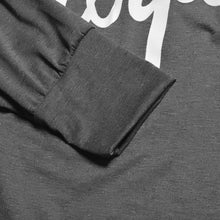 Long Sleeve Shirt Women Wifey Letter Tee Shirt Grey Blouse One Shoulder Off Big Size Loose Tops Back Slit Fashion Cotton Casual