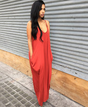 Low Cut Low Back Open Back Deep V Neck Slip Strap Sun Dress Swing Loose Casual Summer Dress Sexy Cotton 2016 New