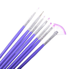Luxury 7 Nail Art Design Brushes Set Painting Pen Polish Tips Nylon Hair Material Easy to handle and operate Anne