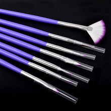 Luxury 7 Nail Art Design Brushes Set Painting Pen Polish Tips Nylon Hair Material Easy to handle and operate Anne
