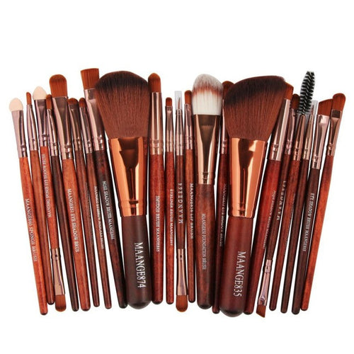 MAANGE 100% new and high quality 22pcs Cosmetic Makeup Brush Blusher Eye Shadow Brushes Set Kit pinceles maquillaje Anne