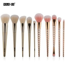 MAANGE 10PCS Cosmetic Makeup Brush Makeup Brush Eyeshadow Brush maquillaje profesional 2017 Anne
