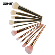MAANGE 10PCS Cosmetic Makeup Brush Makeup Brush Eyeshadow Brush maquillaje profesional 2017 Anne