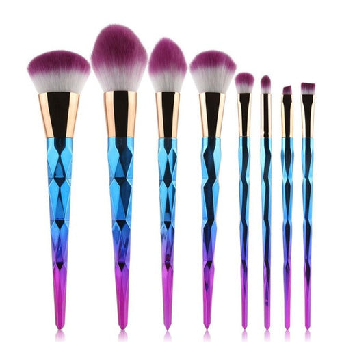 MAANGE 20*12*2 cm 8PCS Make Up Foundation Eyebrow Eyeliner Blush Cosmetic Concealer Brushes estojo de maquiagem 2017