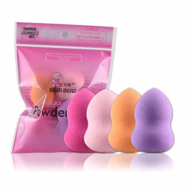 MAANGE 2017 Hot Sale 4pcs Pro Beauty Flawless Makeup Foundation Puff Multi Shape Sponges New houppette Anne
