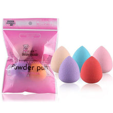 MAANGE 5PCS Pro Beauty Flawless Makeup Foundation Puff Multi Shape Sponges Latex Material maquillage de marque 2017