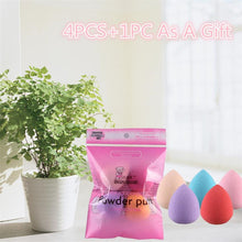MAANGE 5PCS Pro Beauty Flawless Makeup Foundation Puff Multi Shape Sponges Latex Material maquillage de marque 2017