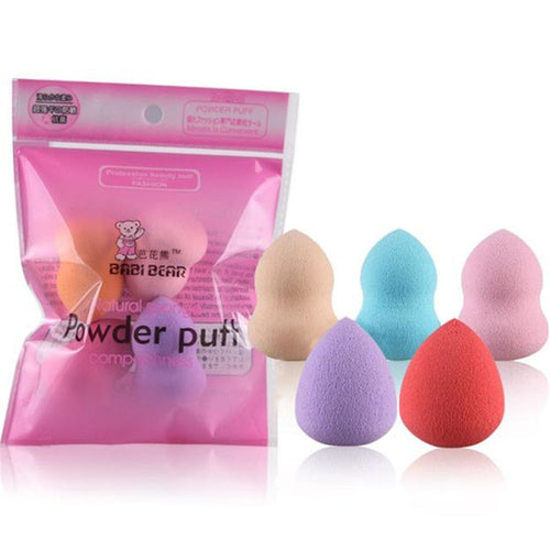 MAANGE 5PCS Pro Beauty Flawless Makeup Foundation Puff Multi Shape Sponges maquiagem 2017 Anne