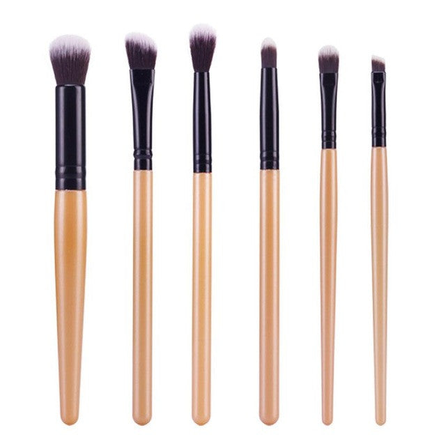 MAANGE 6Pcs Cosmetic Brush Makeup Brush Sets Kits Tools Made from high-grade synthetic fibers women Anne