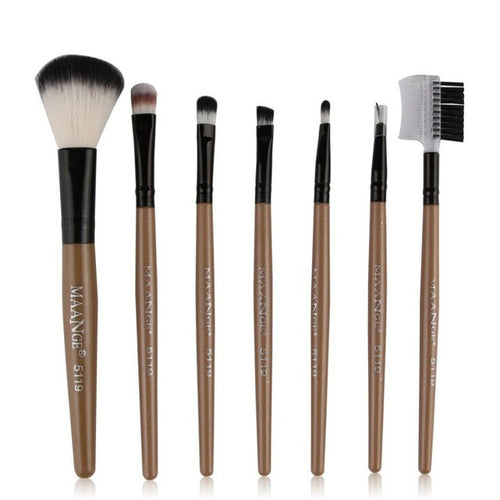 MAANGE New fashion high quality 7pcs Makeup Cosmetic Brushes Eyeshadow Eye Shadow Foundation Blending Brush wool fiber Anne