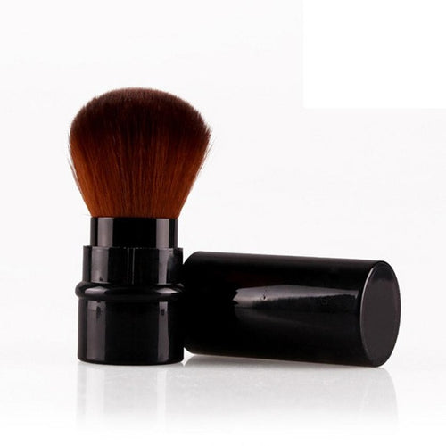 MAANGE professional Synthetic Hair Plastic Material Makeup Brushes Powder Concealer Blush Contour Brush Wooden Brush Anne