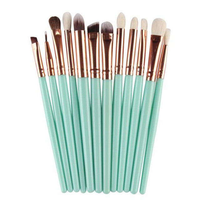 MAANGE wool fiber wooden handle Material 12Pcs Cosmetic Brush Makeup Brush Sets Kits Tools makeup brushes professional Anne