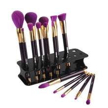 Made of sturdy clear acrylic 15 Hole Square Makeup Brush Holder Drying Rack Organizer Cosmetic Shelf Tool Anne