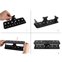 Made of sturdy clear acrylic 15 Hole Square Makeup Brush Holder Drying Rack Organizer Cosmetic Shelf Tool Anne