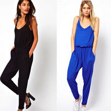 Maxi bodysuit Overall Black Bule Women Jumpsuit Ladies Overall Macacao Feminino Monos Mujer 2015 Summer Style jumpsuits