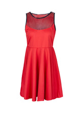 Mesh Skater A Line Dress See Through Summer Girl Mini Short Pleated Dress Sexy Casual Women Party Slim Sweet 2017 Cocktail