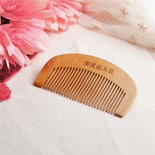 Most Popular Natural Wide Tooth Peach Wood No-static Massage Hair Mahogany Comb NEW wood Material massaging your hair Anne