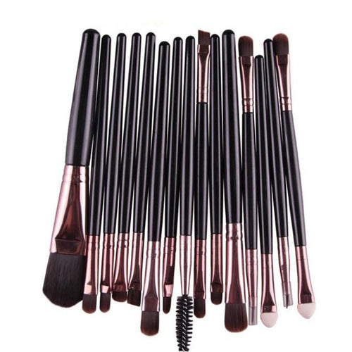 Most Popular Very Soft and Comfortable 15 pcs/Sets Eye Shadow Foundation Eyebrow Lip Brush Makeup Brushes Tool Anne