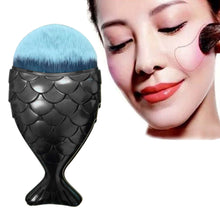 Multicolor Fish Scale Makeup Brush Fishtail Bottom Brush Powder Blush Makeup Cosmetic Brushes Tool #2323