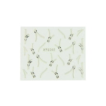 Nail Art 20Sets/Lot Nails Wrap Water Transfers Stickers METALLIC Gold Silver Zipper Designs Nail Decal Decoration free shipping