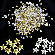 Nail Art 250 Pieces Gold Silver 5mm Star Metal Studs for Nails Phone Decoration Copper Metal Studs Material Anne