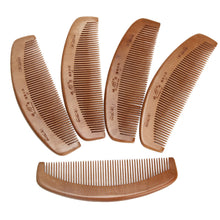Natural Health Peach Wooden Mahogany Comb Present Moon Comb No electrostatic new and high quality 2017 Anne
