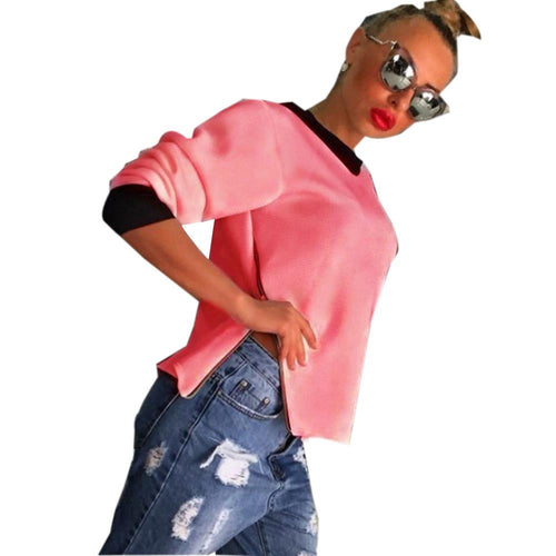 Neon Color Women Blouse Zipper White Autumn Women Tops Fashion Yellow Plus Size Causal Long Sleeve Shirt Women Crop Tops