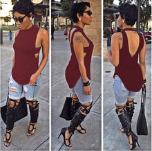 Neon Green Women Blouse Tank Red Side Tab Cutout Top Summer Style Fashion Women Blouse Open Back Top Women Sleeveless Tops